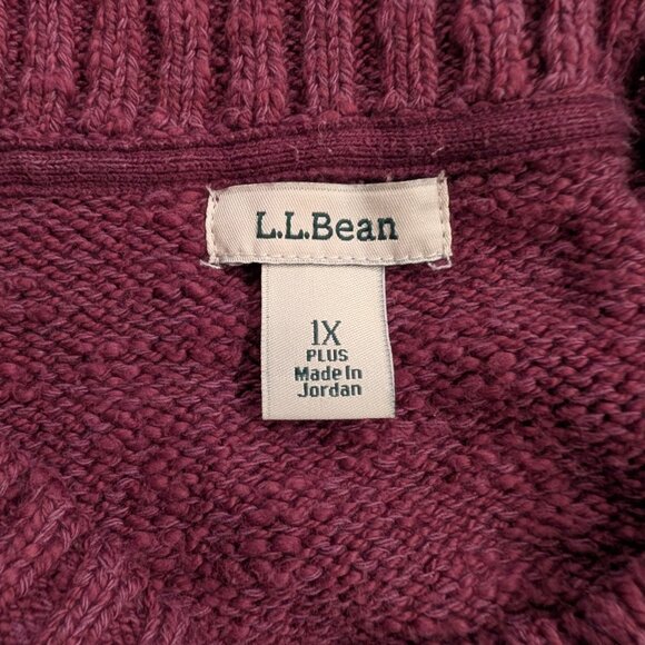 L.L. Bean Cotton Ragg Crewneck Fair Isle Women's Plus - like new - Picture 2 of 4